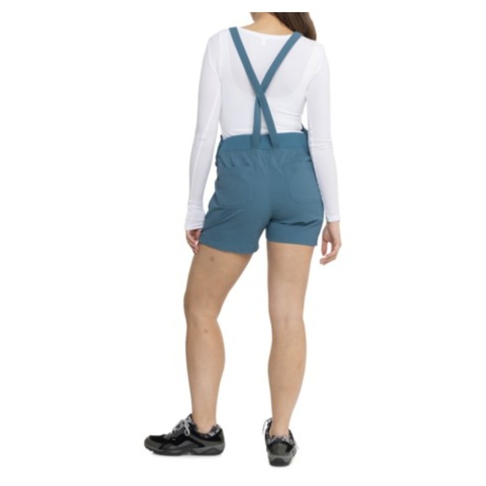 Flylow Life Jumper Shortalls Overall Shorts Womens Large BlueUPF50 Outdoor $100 - Picture 8 of 14